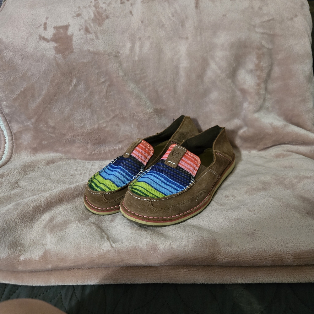 Ariat Brown And Serape Slip On Shoes